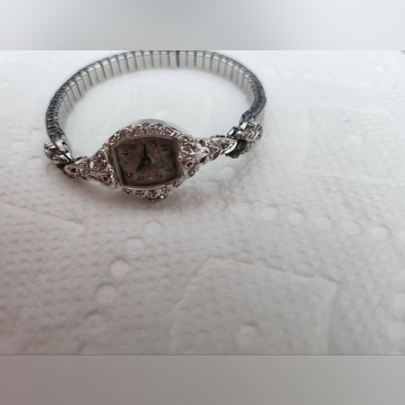 Bulova 14k white gold watch main image 8